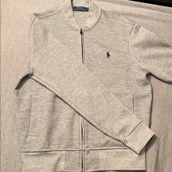 ralph lauren double knit bomber jacket